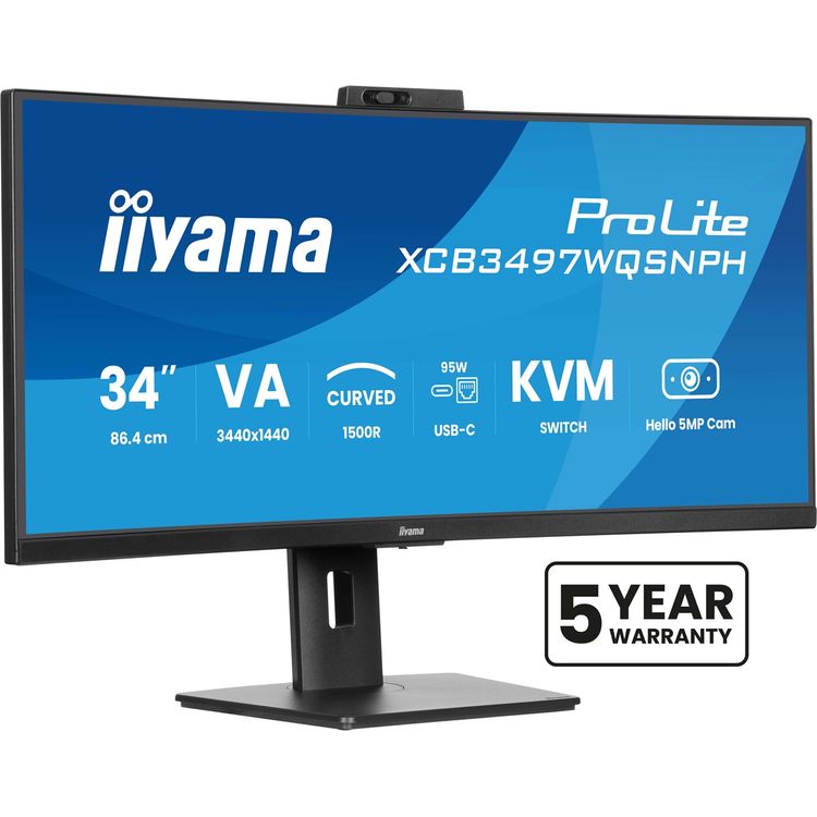 Tootefoto - IIYAMA 34" Monitor XCB3497WQSNPH-B1 21:9 HDMI+