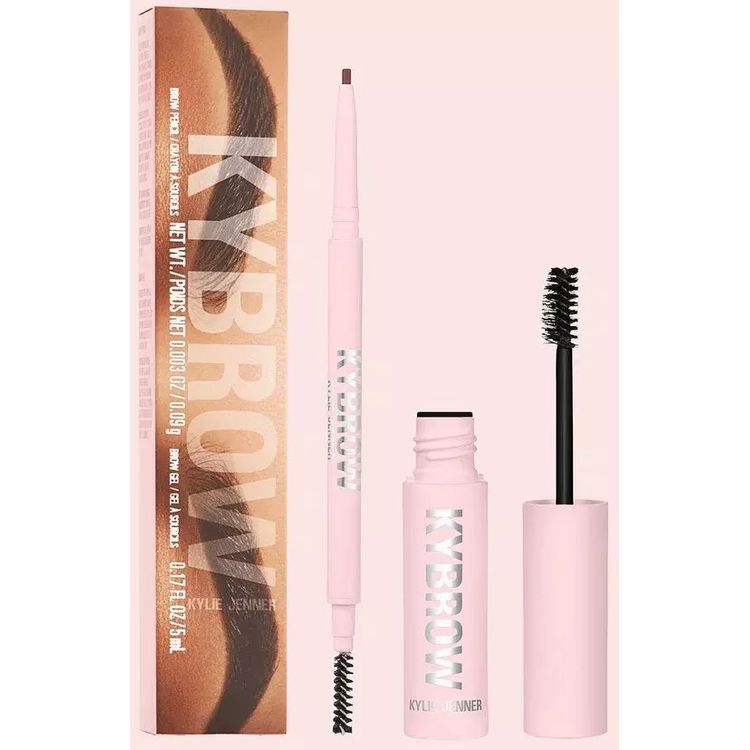 Tootefoto - Komplekt Kylie Cosmetics: Kybrow, Defined, Eyebrow Cream Pencil & Brush 2-In-1, 002, Auburn, 0,09 g + By Kylie, Define, kulmugeel, l bipaistev, 5 ml naistele