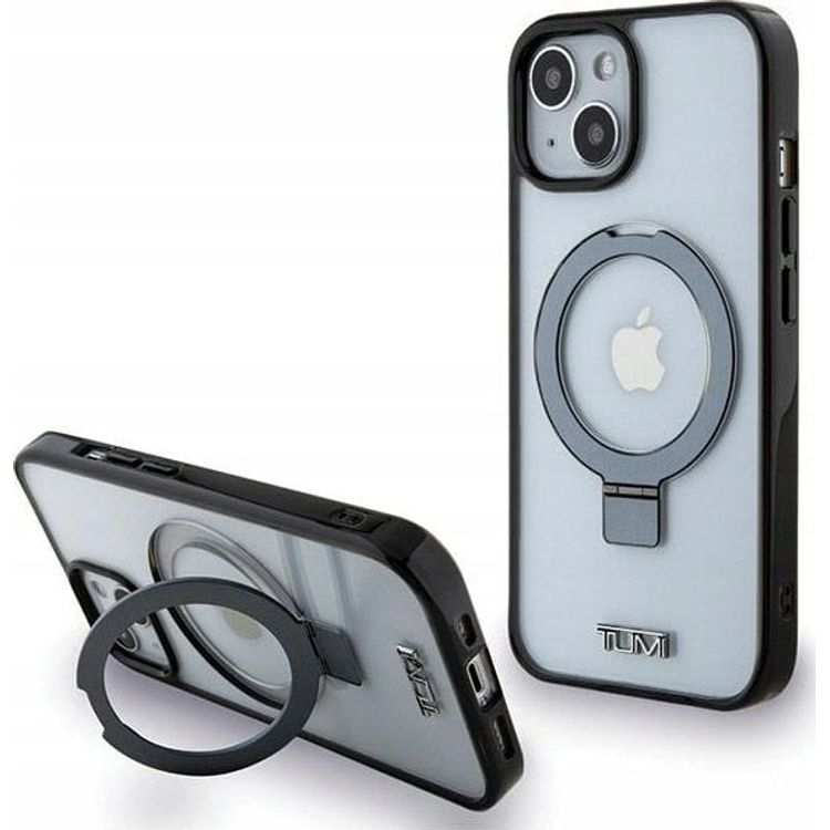 Tootefoto - Tumi TUHMP15SSSFC iPhone 15 / 14 / 13 6.1" white hardcase with Transparent Ring Stand and MagSafe