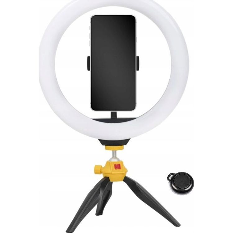 Tootefoto - Kodak Kodak LED-r ngasvalgusti Selphie 10 SL001 + statiivi kaugjuhtimispult, must