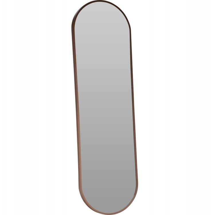 Tootefoto - Pruuni raamiga ovaalne seinapeegel, klassikaline, 30x100cm