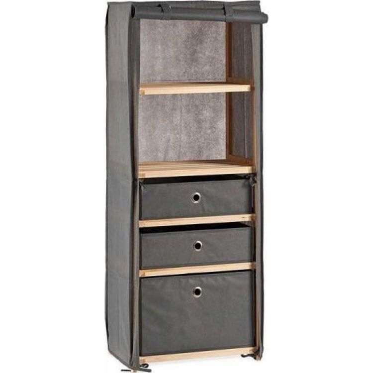 Tootefoto - Bigbuy kodu raamaturiiul hall puitmaterjal (28 x 113 x 42 cm)