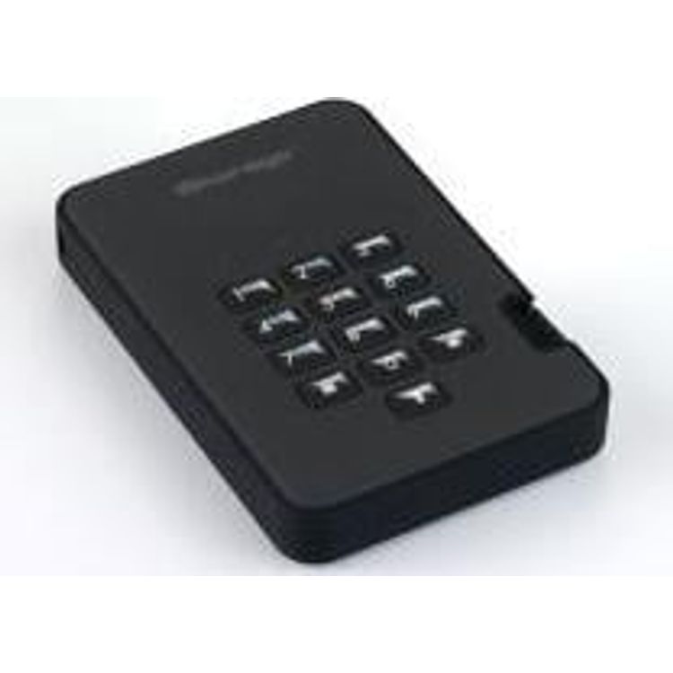 Tootefoto - iStorage iStorage diskAshur 2 SSD - SSD - kodeeritud - 1TB - v line (kaasaskantav) - USB 3.1 - FIPS 197 - 256-bitine AES- XTS - must (IS-DA2-256-SSD-1000-B)