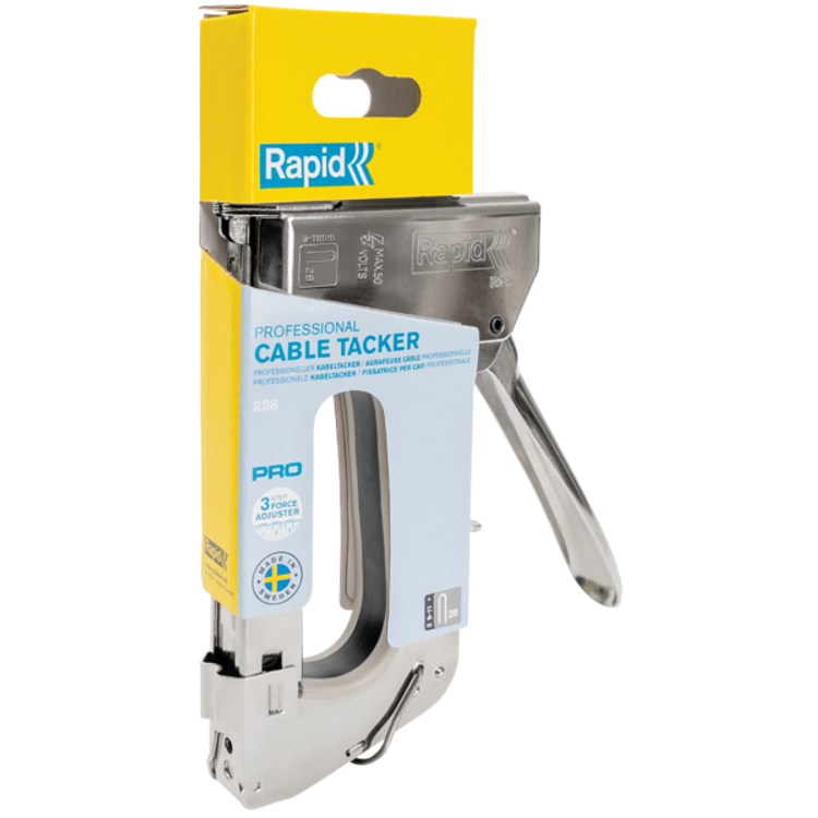 Tootefoto - Klambrip stol R28E juhtmetele kuni 4,5mm. Nr 28 klamber, Rapid