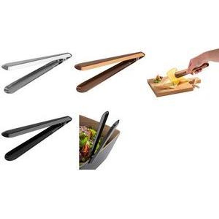 Tootefoto - APS Universalzange, L nge: 195 mm, edelstahl aus Edelstahl 18/0 hochglanzpoliert, mit Befestigungsclip, - 1 St ck (75850)