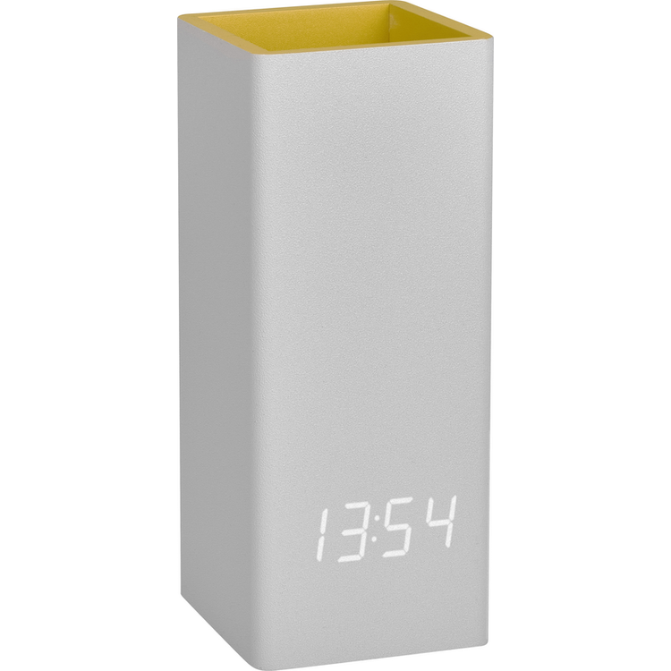 Tootefoto - Tfa Dostmann 60.2041.15 Quartz Desk Clock Grey, Yellow