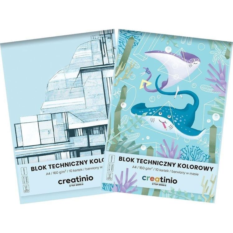 Tootefoto - V rvitehniline plokk A4/10K CREREINIO (20tk) Edukamp