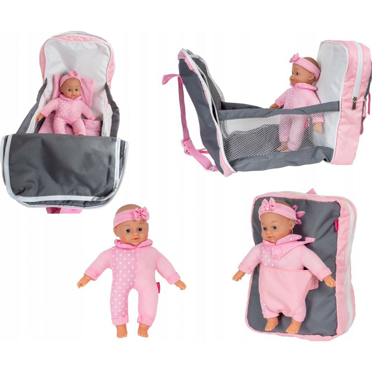 Tootefoto - Smily Play Doll koos seljakoti ja voodiga