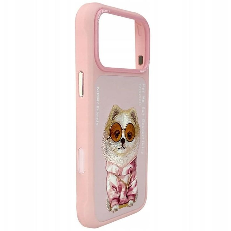Tootefoto - Etui Nimmy Glasses Cool Dog do iPhone 17 Pro Max r owy