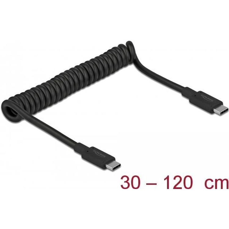 Tootefoto - DeLOCK 85350 USB-kaabel 1,2 m USB 3.2 Gen 2 (3.1 Gen 2) USB C Must