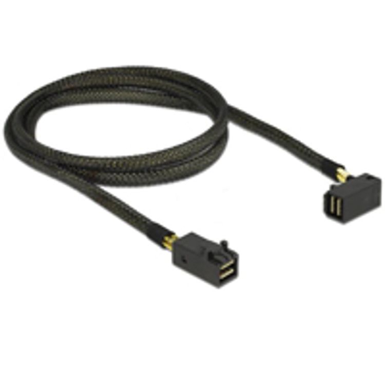 Tootefoto - DeLOCK 83643 SAS-kaabel 1 m Must