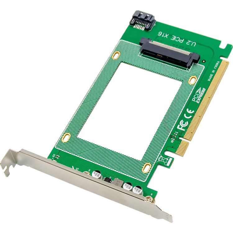 Tootefoto - InLine Schnittstellenkarte PCIe x16 zu U.2 NVMe SFF-8639 intern (76619J)