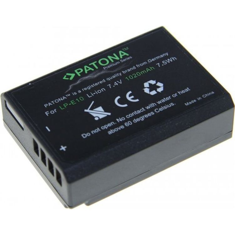 Tootefoto - Patona aku Patona pro Canon LP-E10 1020mAh Li-Ion Premium fotoakud - PT1213
