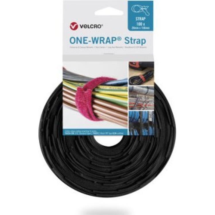 Tootefoto - TRITON VELCRO One Wrap teip 20 mm x 330 mm, 100 tk, must
