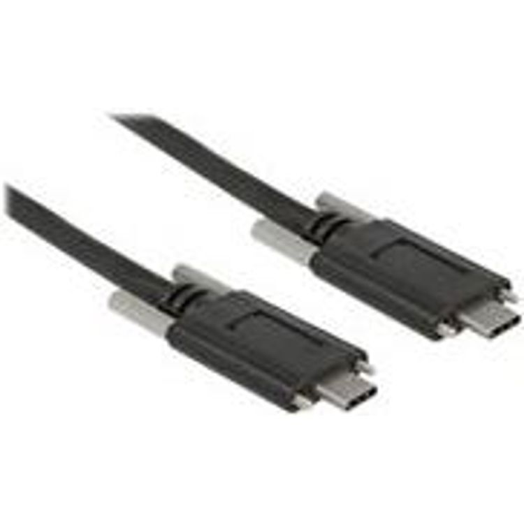 Tootefoto - DeLOCK 83720 USB-kaabel 1 m USB 3.2 Gen 2 (3.1 Gen 2) USB C Must