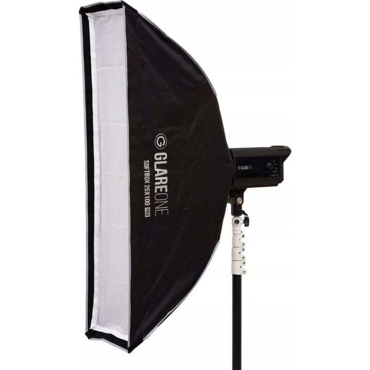 Tootefoto - GlareOne GlareOne Softbox 25x100 PRO stuudiolamp - komplekt restiga