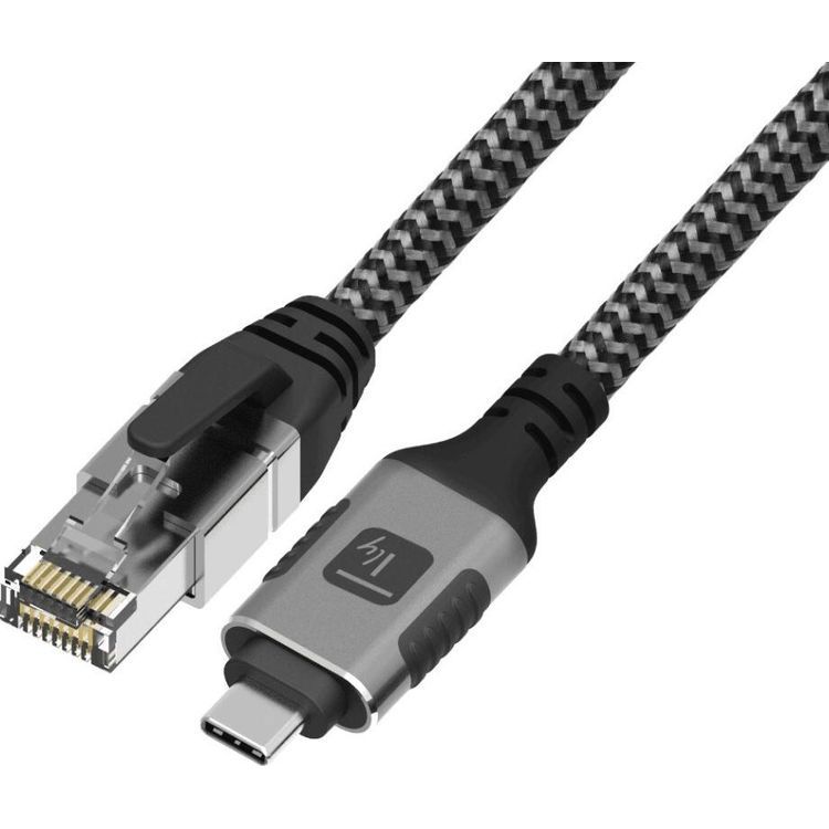 Tootefoto - Techly ICOC-U3C-RJ45-030 USB 3.2 Type-C Ethernet-Kabel RJ45 3m 1 Gbit/s Cat6 aktiv