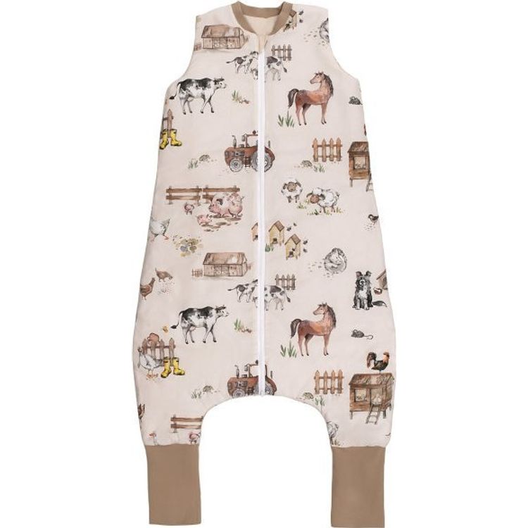 Tootefoto - PULP BAMBOO Aastaringselt kasutatav jalgadega magamiskott lastele vanuses 2,5 kuni 5 aastat Farma