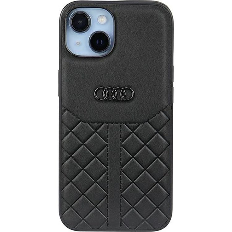 Tootefoto - Audi Audi ehtne nahk iPhone 14 6,1" must/must k va mbris AU-TPUPPCIP14-Q8/D1-BK