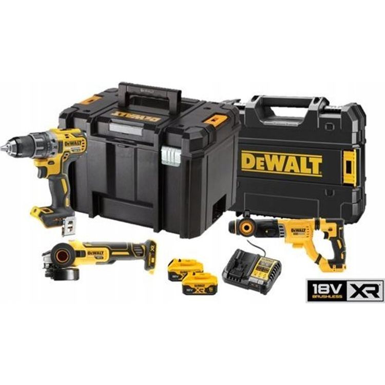 Tootefoto - Dewalt 18v xr elektrit riistade komplekt kombikomplekt dcd791;dcg405, dch263;2 aku 5ah, laadija.
