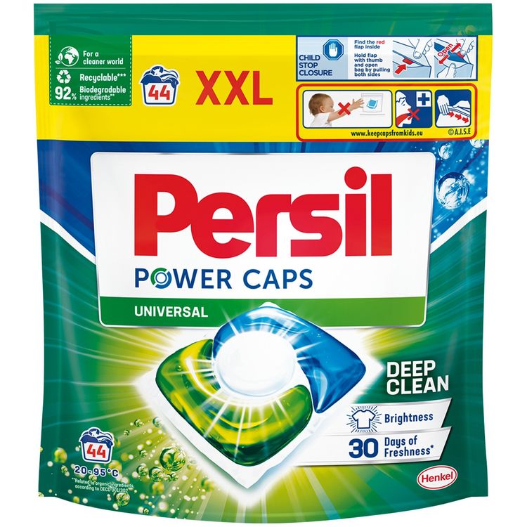 Tootefoto - CAPS WASH PERSIL POWER CAPS WHITE 44PCE