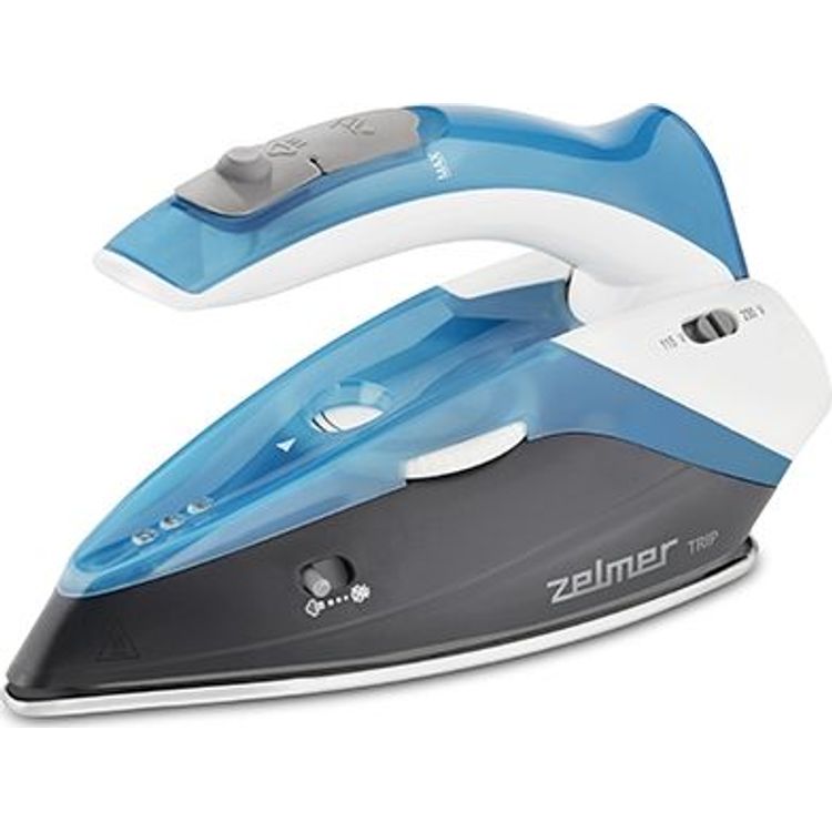 Tootefoto - Zelmer ZIR0500 Kuivalt ja auruga triikimine Roostevabast terasest tald 1100 W Must, Sinine, Valge