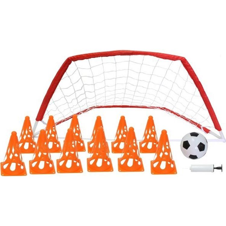 Tootefoto - Master Football treeningkomplekt, koonused MASTER Goal 122 x 61 x 61 cm