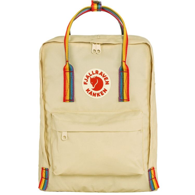 Tootefoto - Plecak Fjallraven Kanken Rainbow - light oak/patt