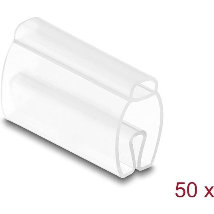 Tootefoto - Delock Kabelmarkierer f r Kabeldurchmesser 6 - 10 mm 50 St ck transparent (80952)