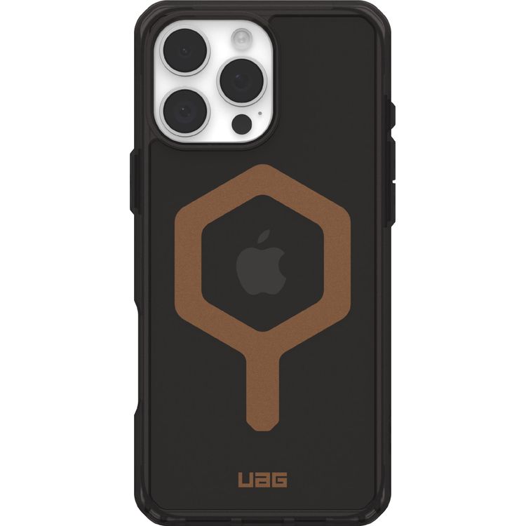 Tootefoto - UAG UAG Plyo Magsafe - kaitse mbris iPhone 16 Pro Maxile, mis hildub MagSafe'iga (must/pronks)