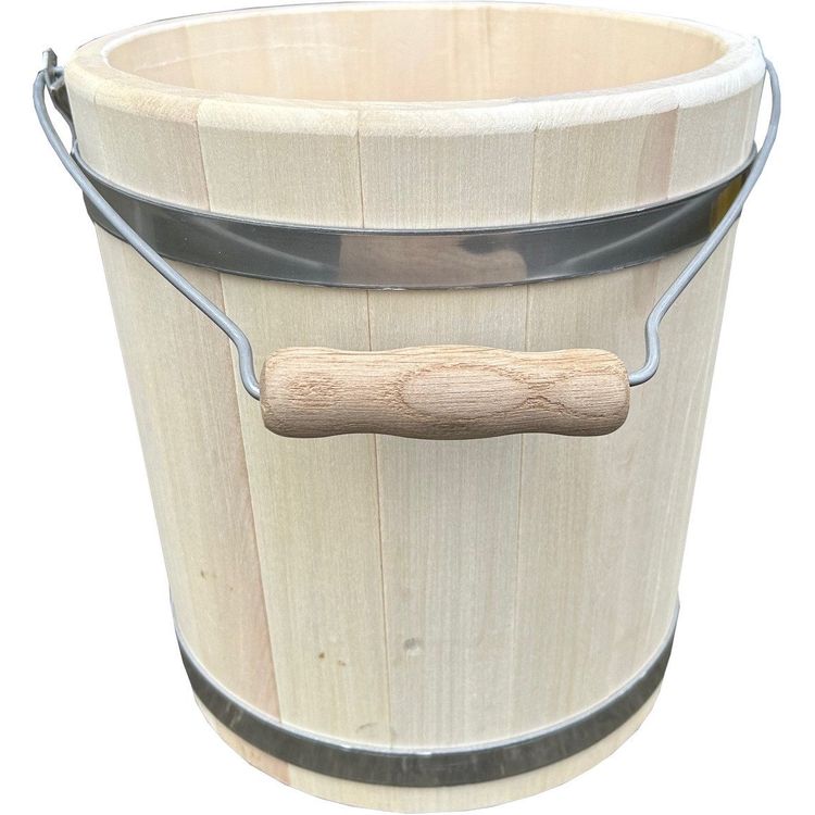 Tootefoto - WOODEN BUCKET 10L FLAMMIFERA