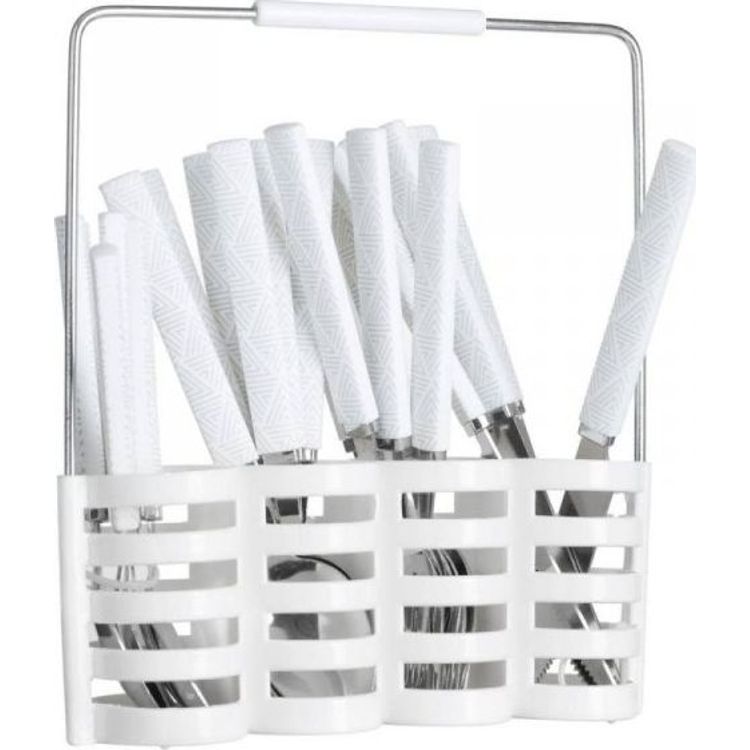 Tootefoto - Kodukaunistus Komplektis 24 valget s giriista koos alusega