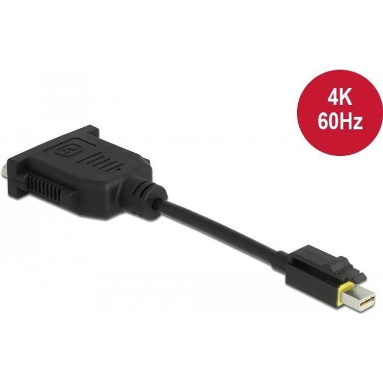 Tootefoto - DeLOCK 65979 videokaabliadapter 0,15 m Mini DisplayPort DVI Must