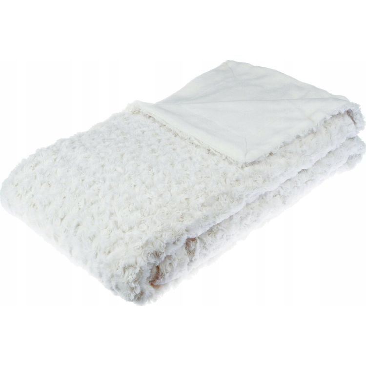 Tootefoto - Kunstkarusnahaga voodikate Atmosphera, 230 x 180 cm, valge