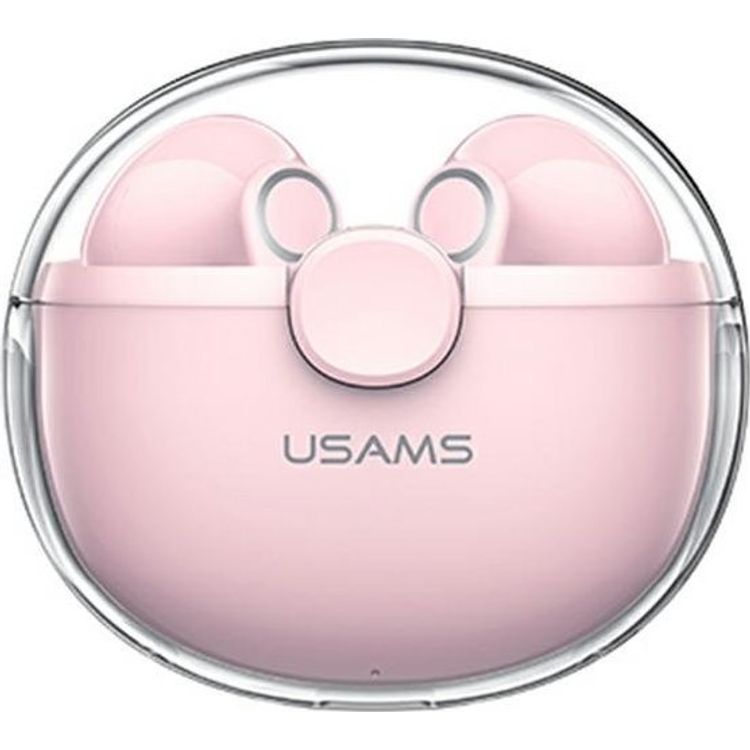 Tootefoto - USAMS Bluetooth 5.1 earphones TWS BU series wireless pink / pink BHUBU04