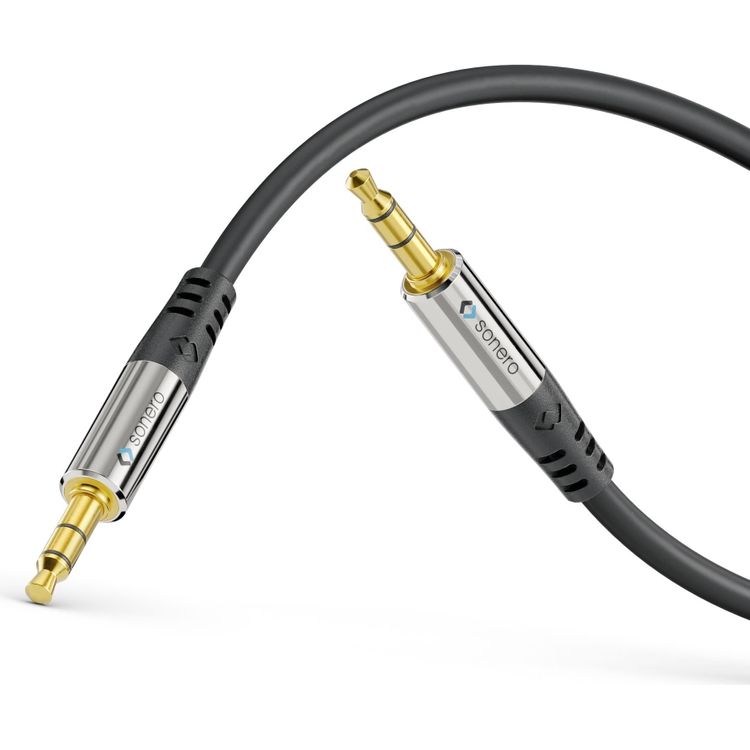 Tootefoto - sonero 3.5mm Audio Kabel 10.0m - 3.5mm - M nnlich - 3.5mm - M nnlich - 10 m - Schwarz (S-AC500-100)
