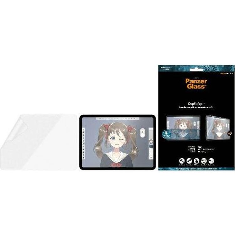 Tootefoto - Tahvelarvuti mbris PanzerGlass PanzerGlass GraphicPaper iPad Pro 11" (18/20/21)/ Air (20), pimestamisvastane, mbriss bralik, antibakteriaalne