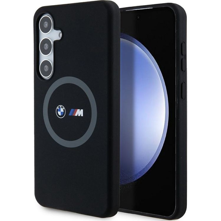 Tootefoto - BMW mbris BMW BMHMS24M23SROK Samsung Galaxy S24+ Plus k va mbris M silikoonprindiga r ngas MagSafe must/must