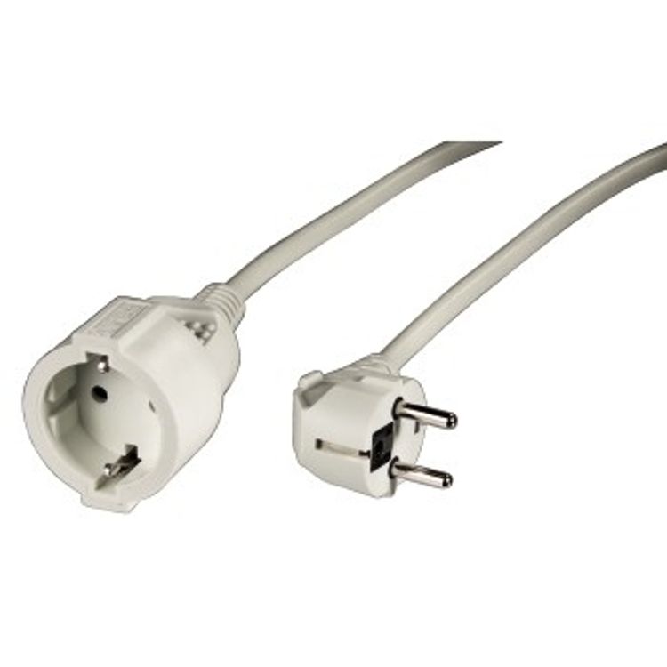 Tootefoto - Hama "Profi" Extension Cable with Earth Contact, 2 m, white Valge