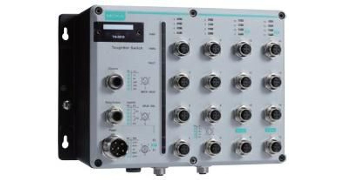 Moxa Ethernet switch with up to 8 PoE ports and up to 2 Gigabit ports ...