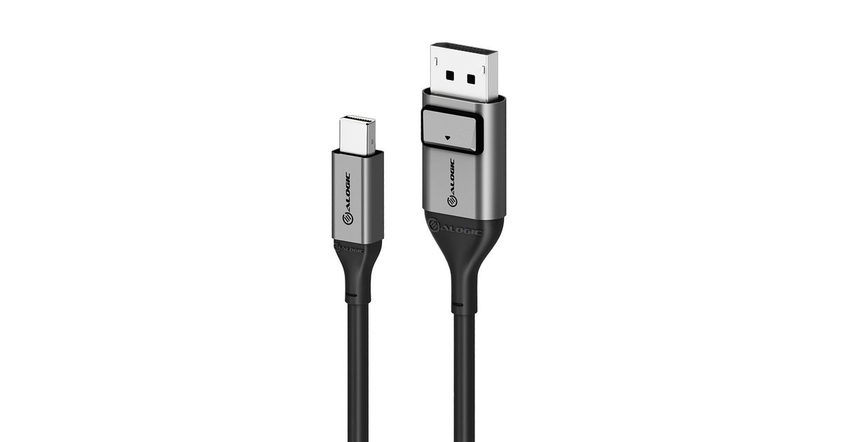ALOGIC ULMDPDP03SGR DisplayPort cable 3 m Mini DisplayPort Black, Grey