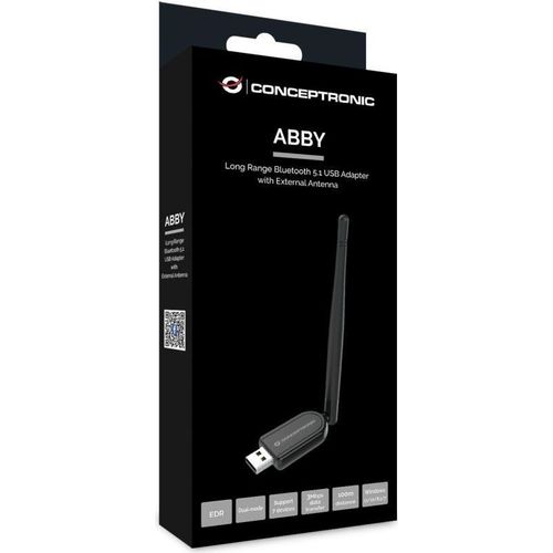 ABBY07B Long Range Bluetooth 5.1 USB Adapter, External Antenna -  Conceptronic