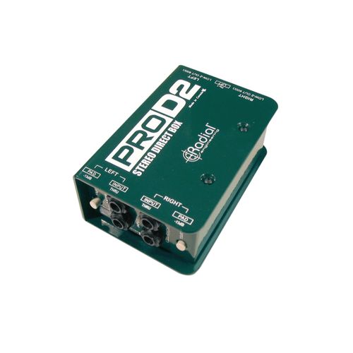 Radial PRO D2 Passive DIBox, Stereo, Jack In/OUT, XLR 3pol male OUT