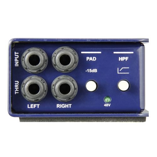 Radial J48 Stereo Active DIBox, Mono, IN 2x 6.3mm Jack, OUT 2x XLR