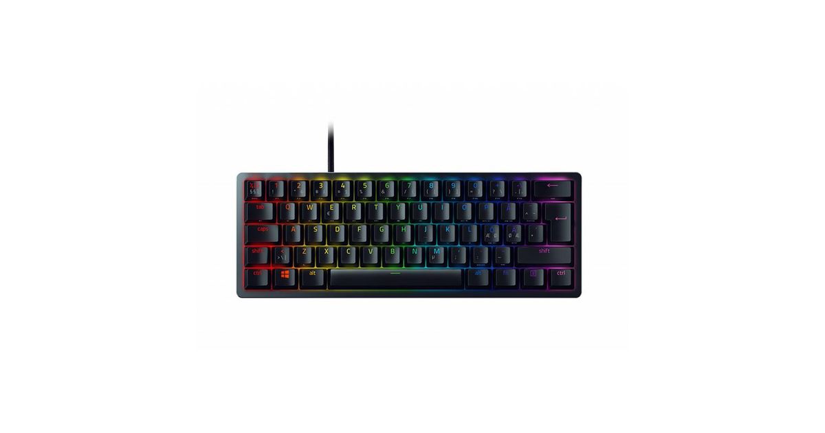 Razer Optical Gaming Keyboard Huntsman Mini 60% RGB LED Light, Nordic ...