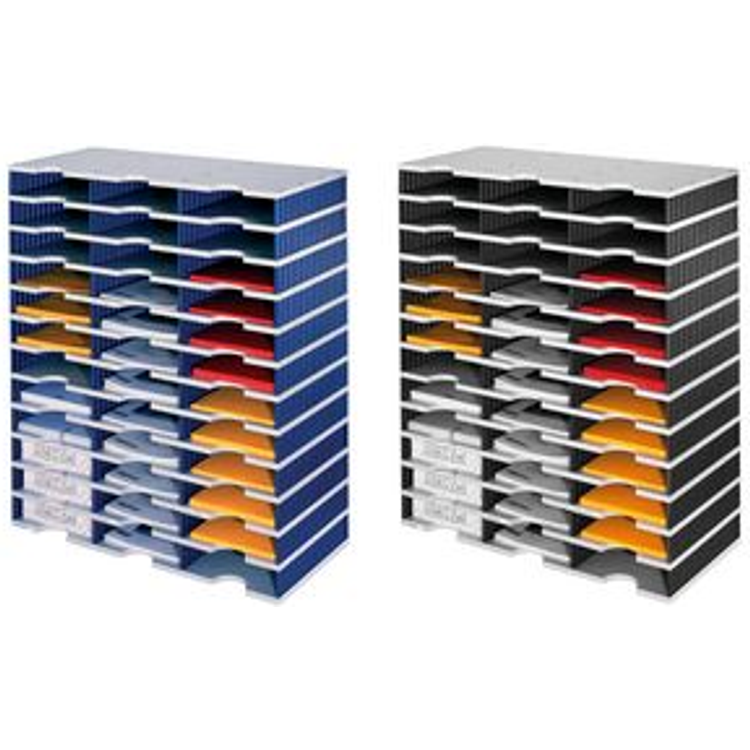 Tootefoto - styro Grundeinheit styrodoc trio, 36 F cher, schwarz/grau 36 F cher Standard: 3-breit /12-hoch, Boden/Deckel: grau, - 1 St ck (268-0312.98)