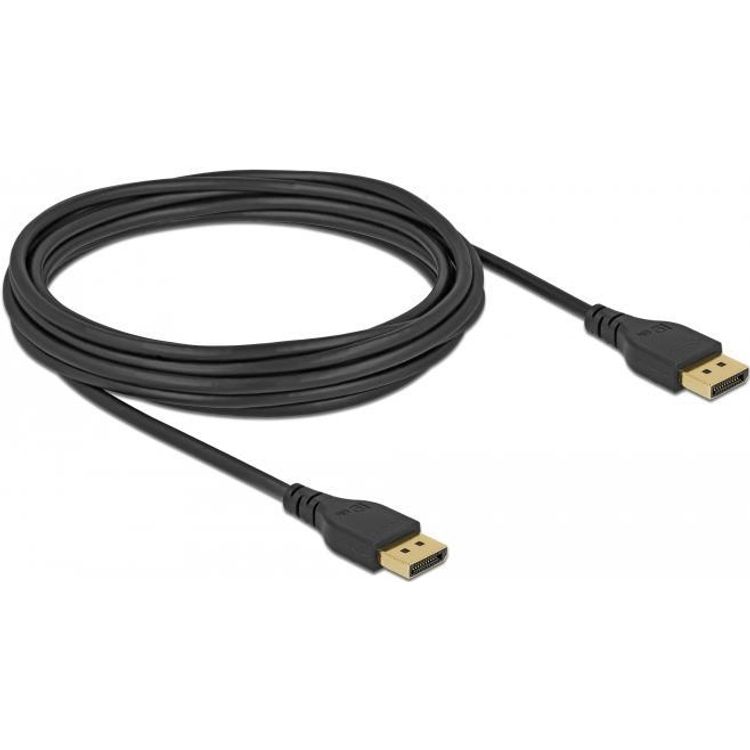 Tootefoto - DeLOCK - DisplayPort-Kabel - DisplayPort (M) bis DisplayPort (M) - DisplayPort 1,2 - 5,0m - 4K Unterst tzung - Schwarz (85912)