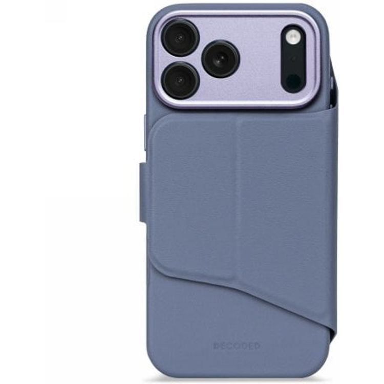 Tootefoto - Dekodeeritud tekstuuriga silikoonist eemaldatav rahakott kaitse mbris iPhone 17 Pro Maxile, mis hildub MagSafe'iga (igavesti sinine)