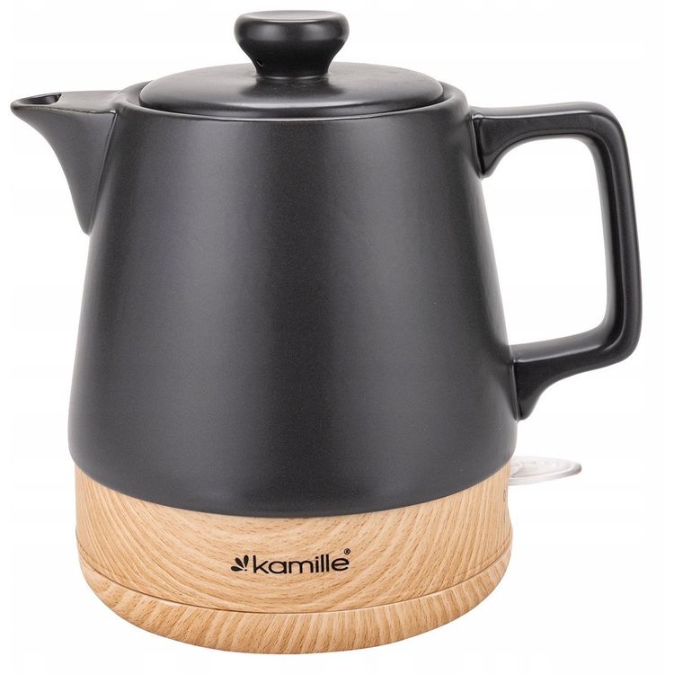 Tootefoto - CZAJNIK CERAMICZNY 1729 CZARNY 1 L 1200 W