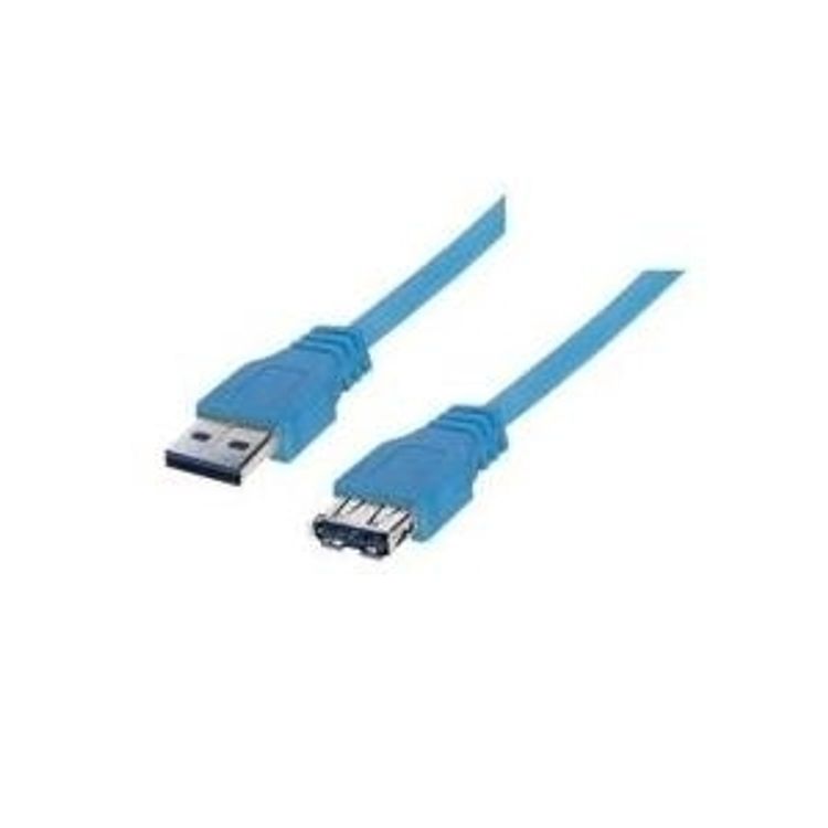 Tootefoto - shiverpeaks BS77133 USB-kaabel 3 m USB 3.2 Gen 1 (3.1 Gen 1) USB A Sinine